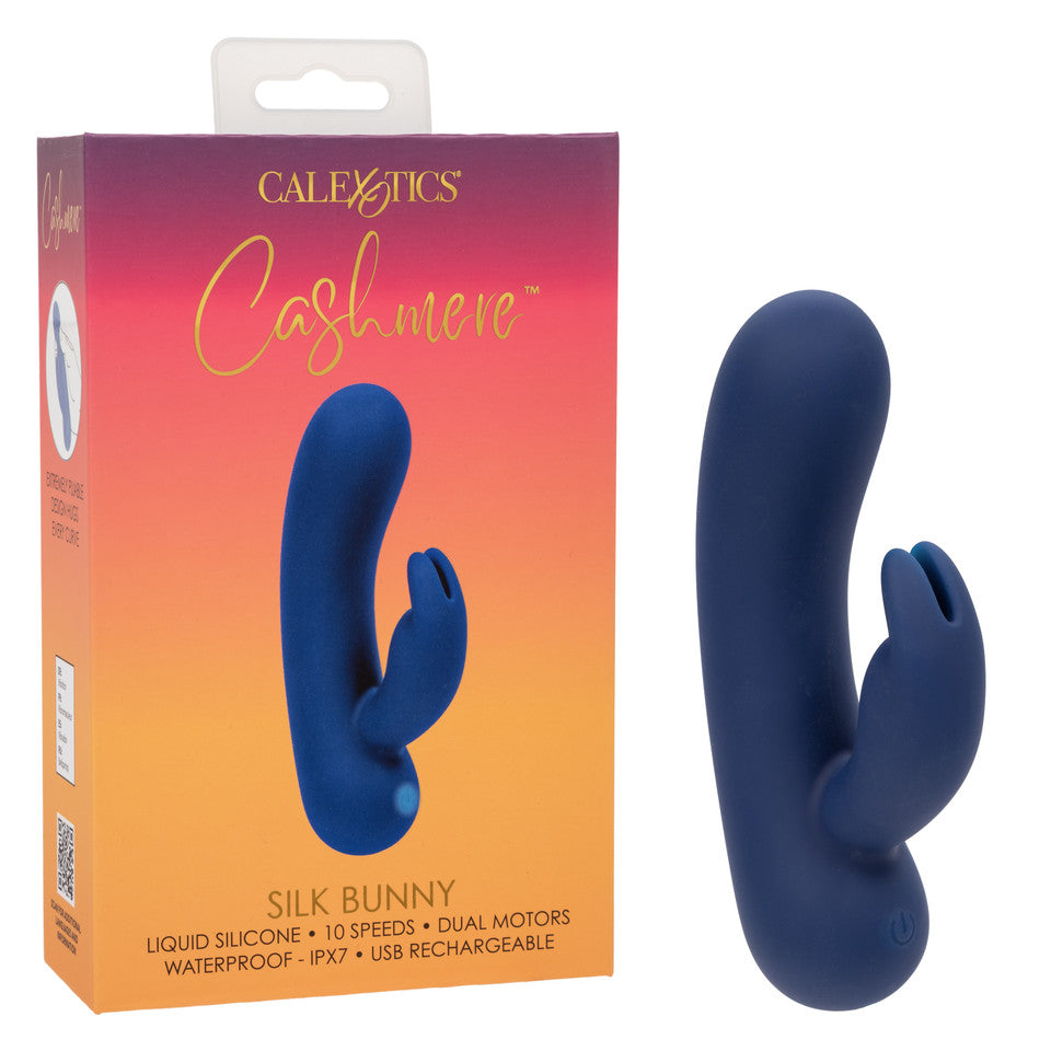 CalExotics - Cashmere Silk Bunny 可充电兔子振动器(蓝色)