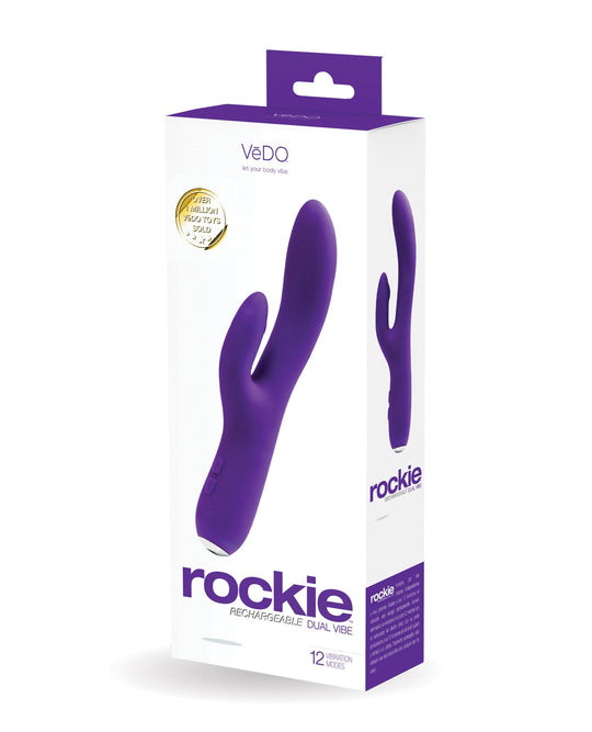 VeDO - Rockie 可充电双重刺激震动器(蓝色)