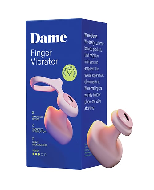 Dame - Fin 2.0 Rechargeable Finger Vibrator (Pink)