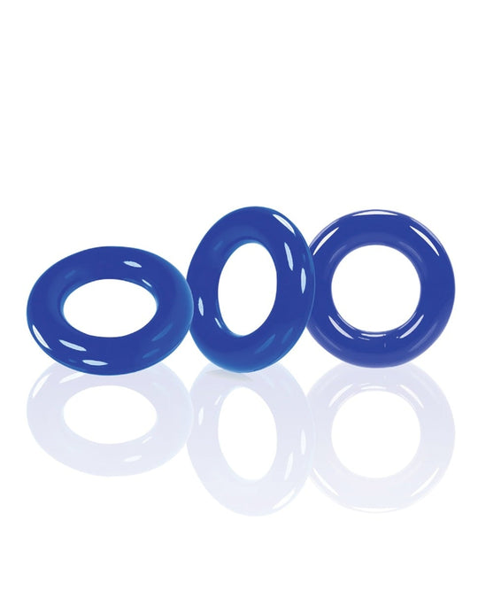 Oxballs - Set 3 Cincin Zakar Silikon Willy (Biru)
