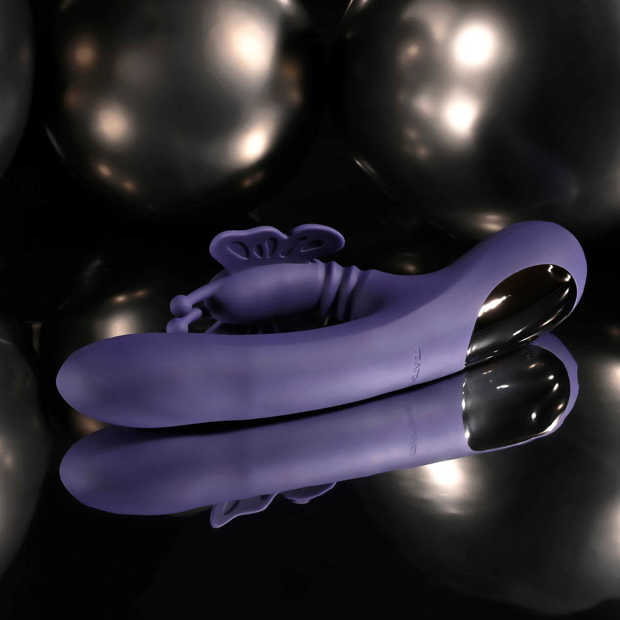 Evolved - Wings of Frenzy Rechargeable Rabbit Vibrator (Purple)