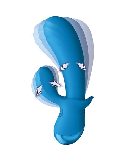XR Brands - Bang! BG Thick Silicone Rabbit Vibrator (Blue) XR1102 CherryAffairs
