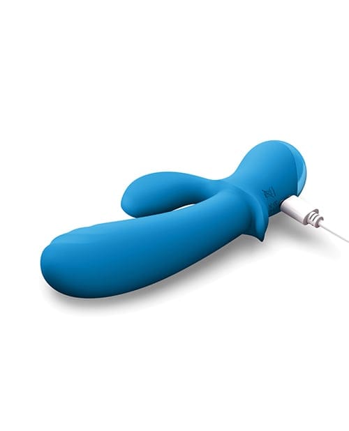 XR Brands - Bang! BG Thick Silicone Rabbit Vibrator (Blue) XR1102 CherryAffairs