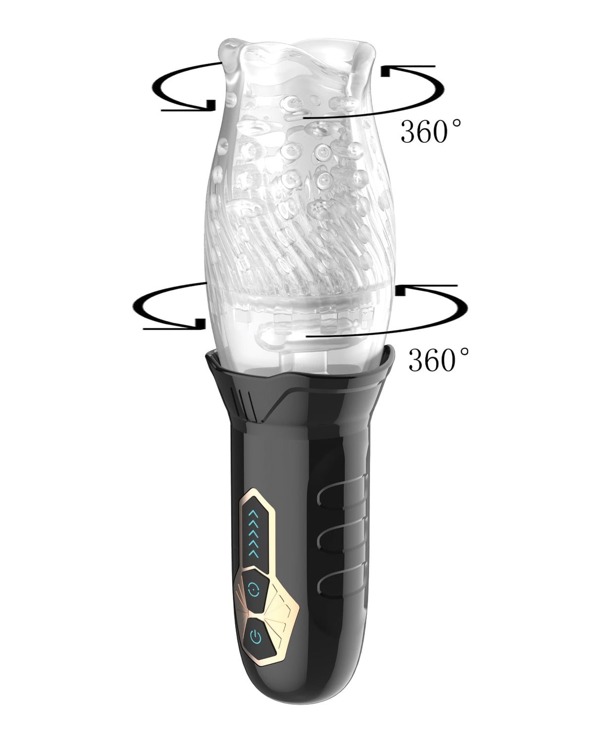 Secwell - Cyclone Spinning Oral Masturbator (Black) SEC1003 CherryAffairs