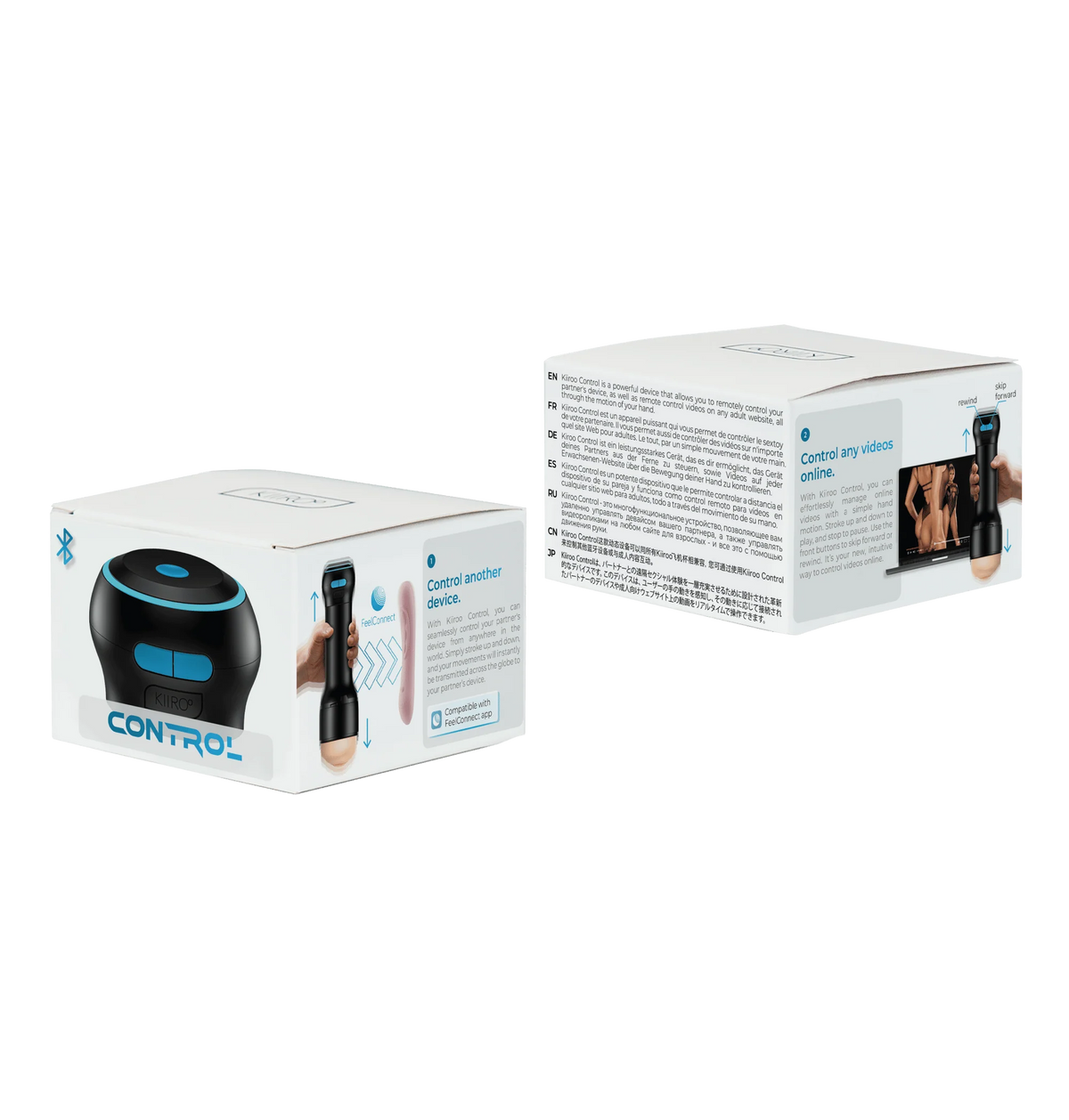 Kiiroo - Pengawal Stroker Interaktif Kawalan Gerakan (Hitam)