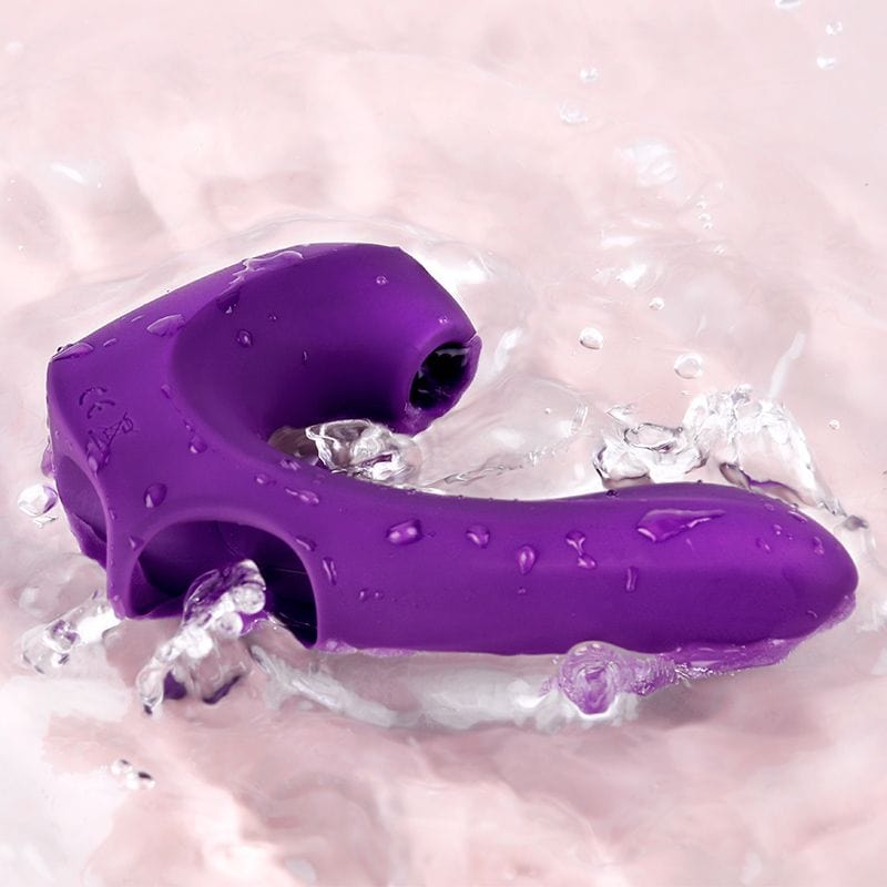 Erocome - Pictor Vibrating Sucking Finger Massager (Purple) Clit Massager (Vibration) Rechargeable
