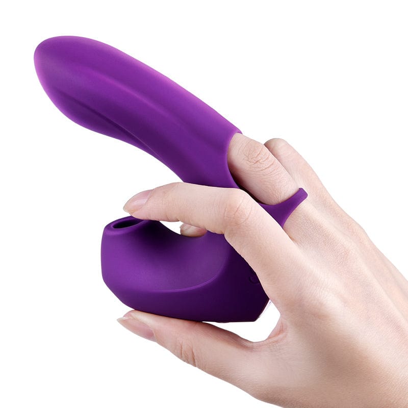 Erocome - Pictor Vibrating Sucking Finger Massager (Purple) Clit Massager (Vibration) Rechargeable