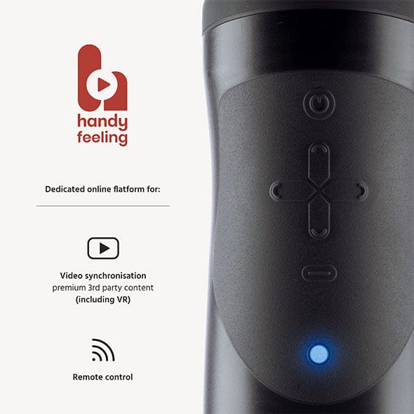Handy - The Handy Interactive Masturbator Stroker 1.1 (Black) Masturbator (Hands Free) AC Powered