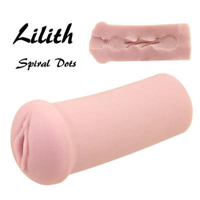 Tomax - Lilith Spiral Dots 纹理男性自慰器 Onahole(米色)