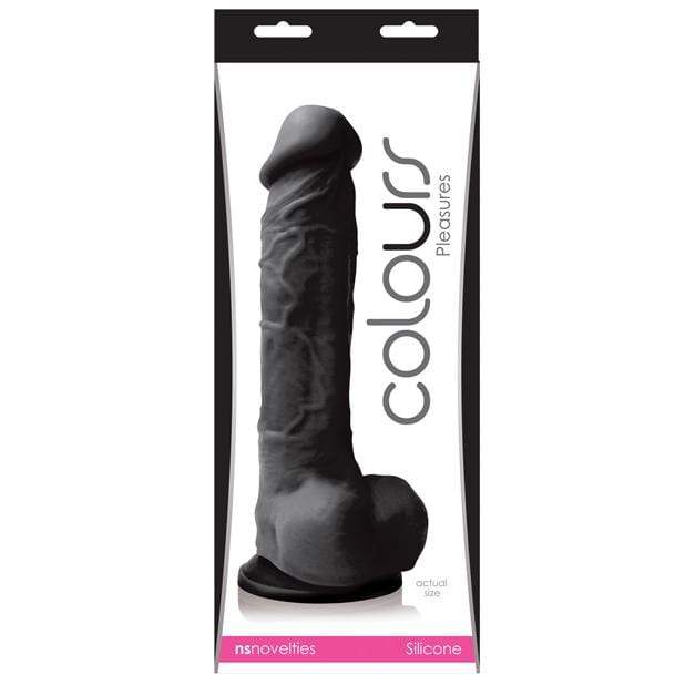 NS Novelties - Colours Pleasures Silicone Suction Cup Realistic Dildo with Balls Realistic Dildo with suction cup (Non Vibration)