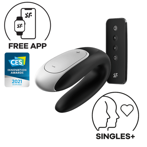 Satisfyer - Double Fun App-Controlled Couple's Vibrator with Remote Control