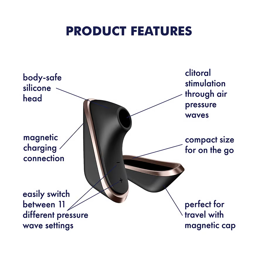 Satisfyer - Pro Traveler 阴蒂气压刺激器(黑色)