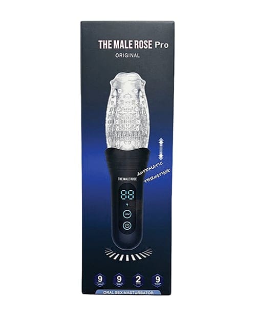 The Male Rose - Pro 推送、旋转与振动3D自慰器(黑色)