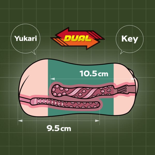 XTC Japan - Panzer Duo Dual-Entry Onahole Stroker (Multi Colour) XJ1007 CherryAffairs