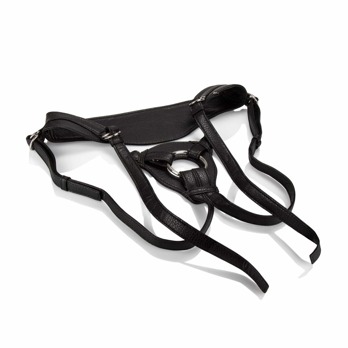 California Exotics - Her Royal Harness The Queen Strap On (Black) Strap On w/o Dildo