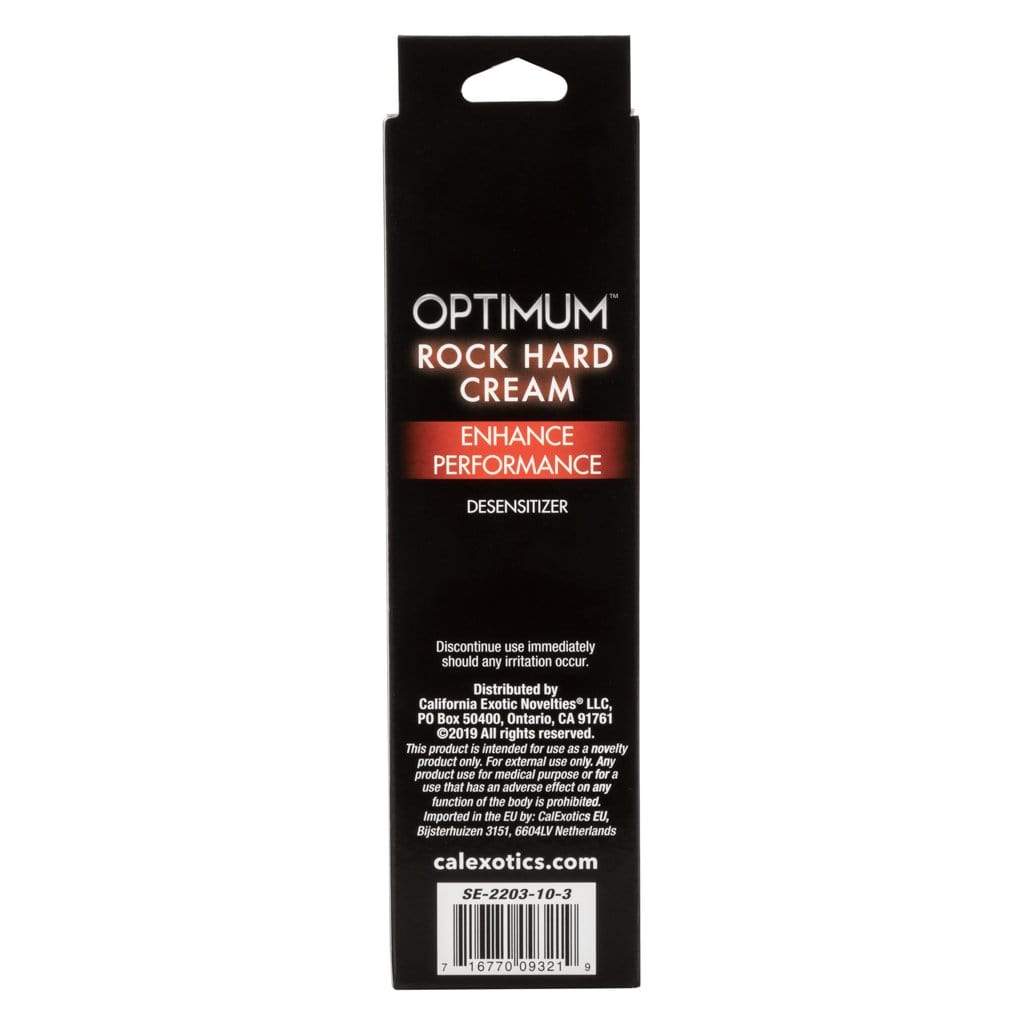 California Exotics - Optimum Rock Hard Desensitizer Delayer Cream CherryAffairs