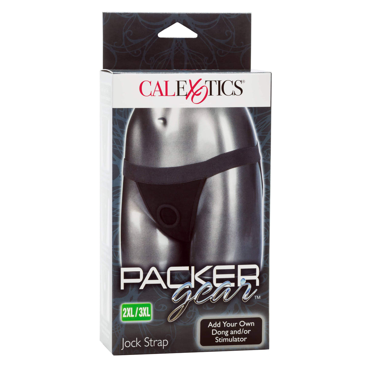 California Exotics - Packer Gear Jock Strap On Harness Black 716770092175 Strap On w/o Dildo