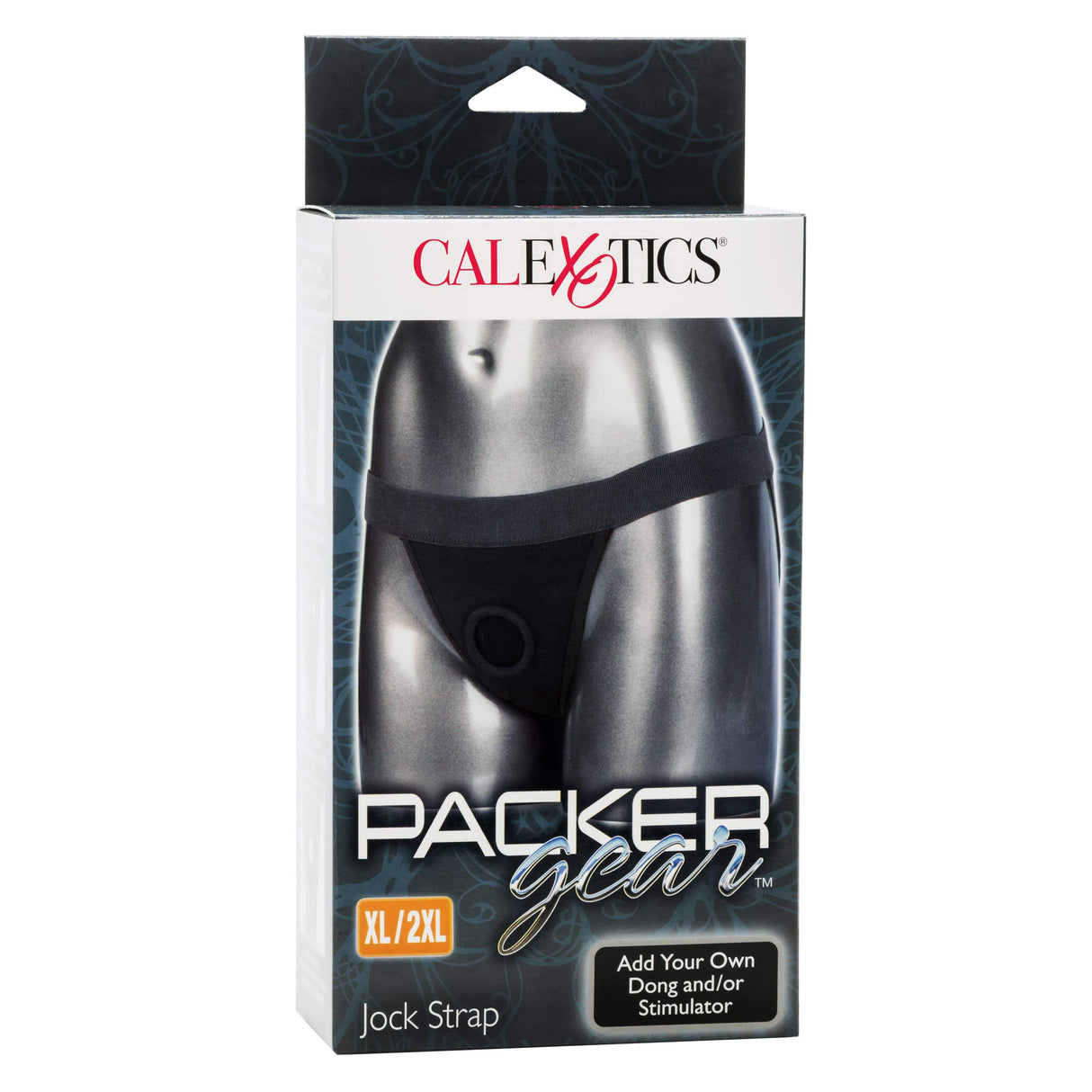 California Exotics - Packer Gear Jock Strap On Harness Black 716770092168 Strap On w/o Dildo