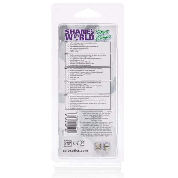 California Exotics - Shane's World Finger Tingler Vibrator (Purple) Clit Massager (Vibration) Non Rechargeable