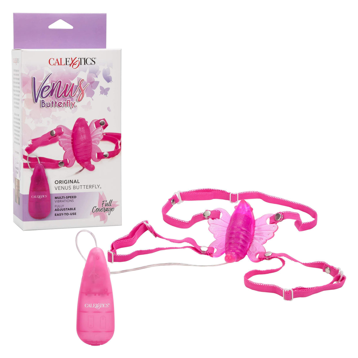 California Exotics - Venus Butterfly Original Remote Clit Massager (Pink) Clit Massager (Vibration) Non Rechargeable
