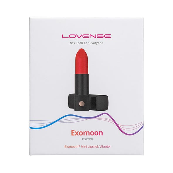 Lovense - Exomoon App-Controlled Discreet Lipstick Vibrator (Red) Clit Massager (Vibration) Rechargeable