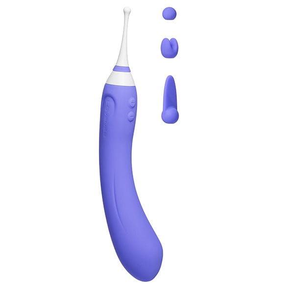 Lovense - Hyphy App-Controlled Dual End Vibrator (Purple) Clit Massager (Vibration) Rechargeable