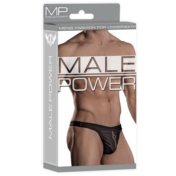 Male Power - Zipper Thong Underwear L/XL (Black) Gay Pride Underwear