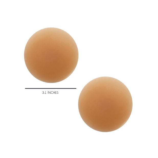 Neva Nude - Yummy Skin Invisible Reusable Silicone Pasties Nipple Covers O/S (Mocha) Nipple Covers