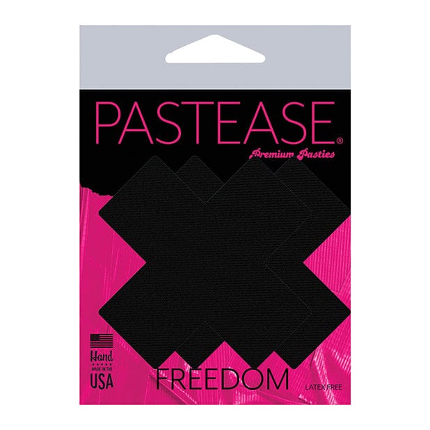 Pastease - Basic Matte Plus X Pasties Nipple Covers O/S (Black) Nipple Covers