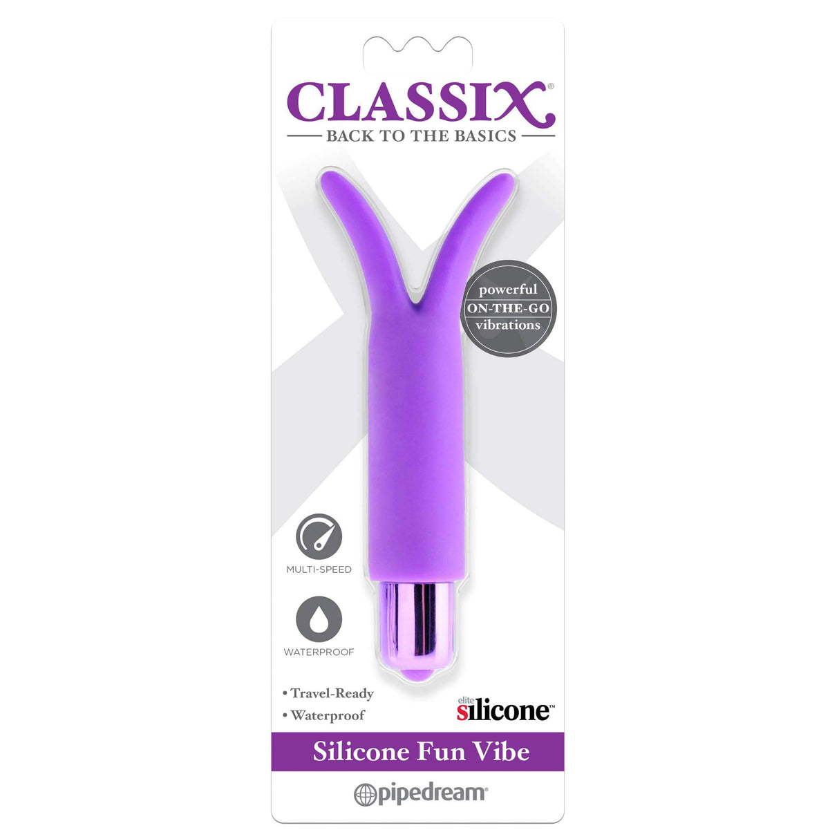 Pipedream - Classix Silicone Fun Bullet Vibrator (Purple) Bullet (Vibration) Non Rechargeable
