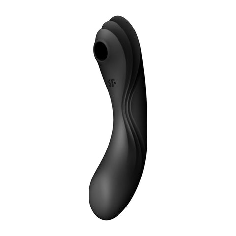 Satisfyer - Curvy Trinity 4 可插入式G点阴蒂气流刺激振动器(黑色)