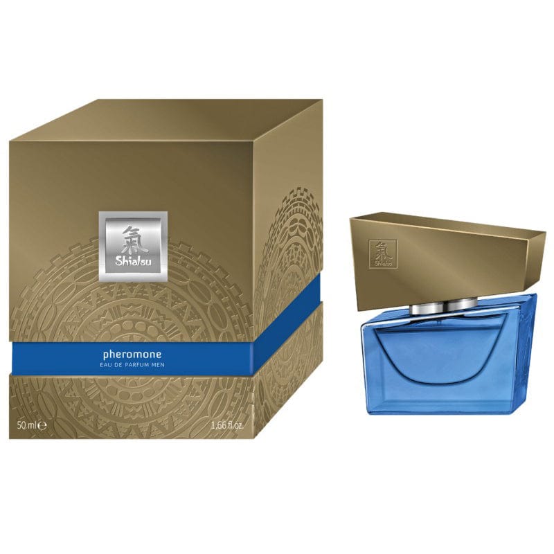 Shiatsu - Pheromone Eau de Parfum Men Cologne Spray 50ml (Dark Blue) Pheromones