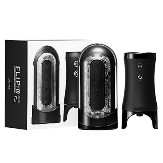 Tenga - Masturbator Lelaki Elektronik Vibrotasi Flip Zero 0 (Hitam)