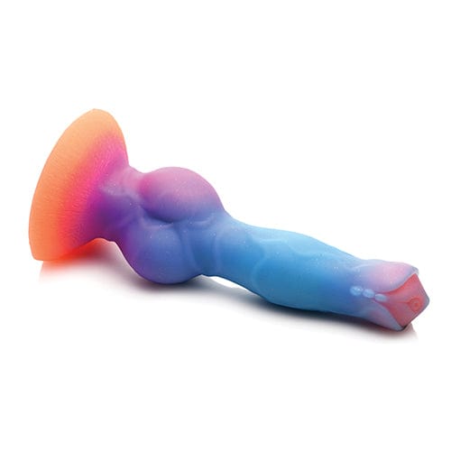 XR - Creature Cocks Glow in the Dark Space Cock Silicone Alien Dildo (Multi Colour) Non Realistic Dildo with suction cup (Non Vibration)