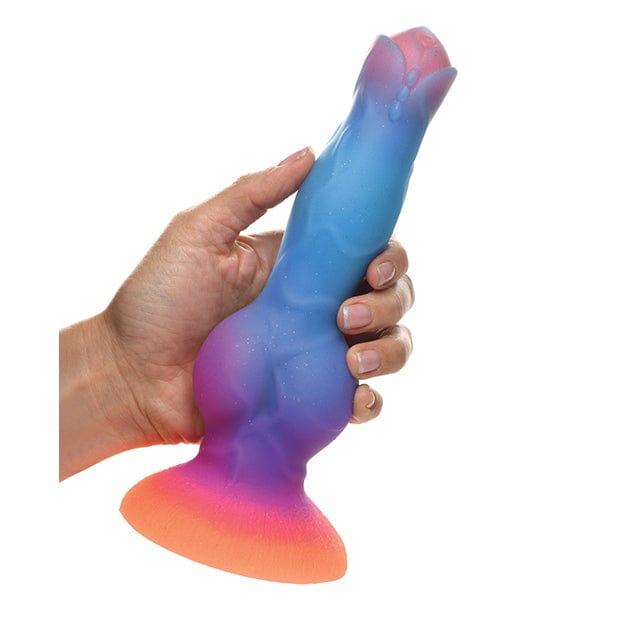 XR - Creature Cocks Glow in the Dark Space Cock Silicone Alien Dildo (Multi Colour) Non Realistic Dildo with suction cup (Non Vibration)