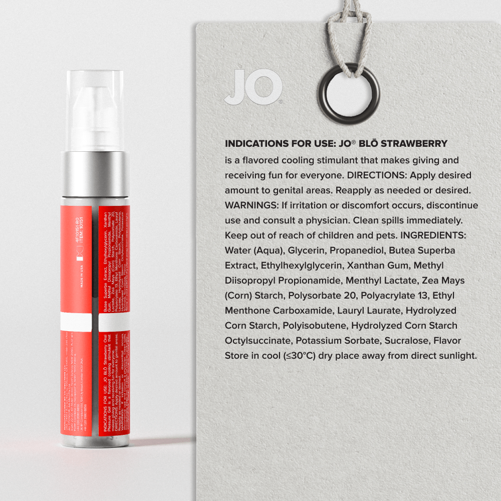 System JO - Blo Flavoured Cooling Oral Pleasure Gel 1 oz