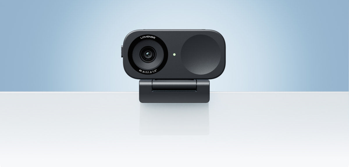 Lovense - Webcam Penstriman AI 4K Webcam 2 (Hitam)