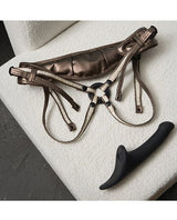 Strap On Me - Desirous Adjustable Strap-On Harness (Metallic Bronze) - Metallic Bronze / One Size