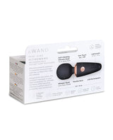 Le Wand - Mini Micro Rechargeable Wand Massager (Black) - Black
