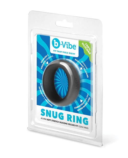 B-Vibe - Snug 硅胶鸡环系列（黑色）
