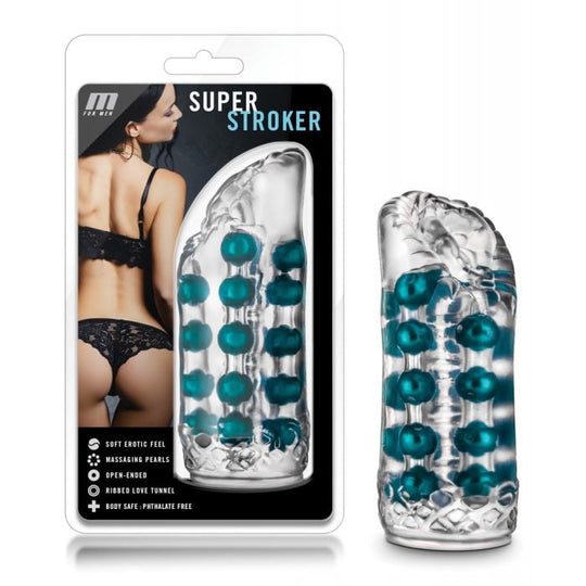 Blush Novelties - M for Men Alat Melancap Bertekstur Super (Jernih)