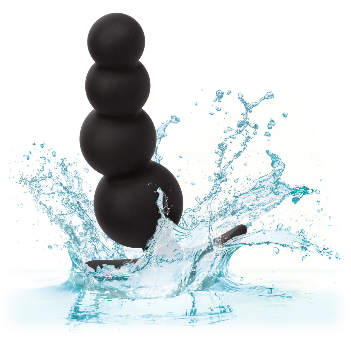 CalExotics - Boundless Beaded Anal Plug (Black) - Black