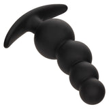 CalExotics - Boundless Beaded Anal Plug (Black) - Black