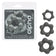 CalExotics - Alpha 3-Ring Endurance Cock Ring Set (Grey) - Grey