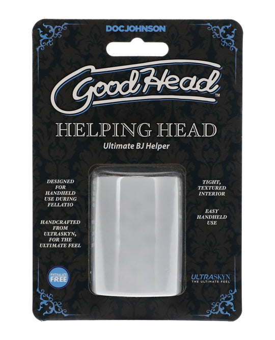 Doc Johnson - Sarung Masturbasi Oral GoodHead Helping Head 5.1 cm (Jernih)