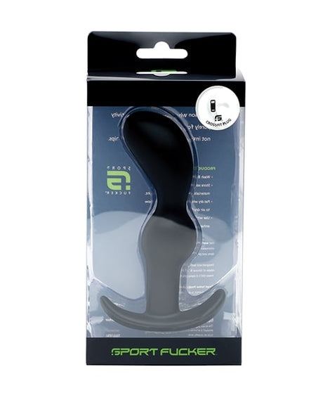 Sport Fucker - Crossfit Silicone Prostate Massager (Black) - Black