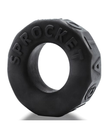 Oxballs - Sprocket Comfort No-Roll Cock Ring (Black) - Black