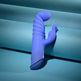 Evolved - Penggetar Arnab Boleh Dicas Semula Knock Knock (Biru)