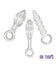 Dr. Tush's - Halo of Pleasure Glass Anal Plug Set - Beige