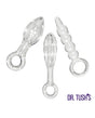 Dr. Tush's - Halo of Pleasure Glass Anal Plug Set - Beige